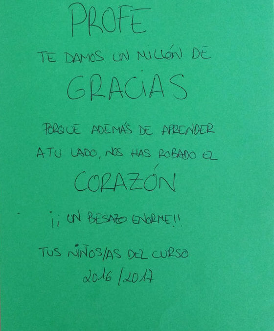 Los niños y niñas del curso 2016-2017
